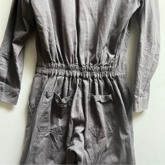 Garufa Jeans Gray Long-Sleeve Jumpsuit Coveralls Workshop Sz S - Picture 10 of 14
